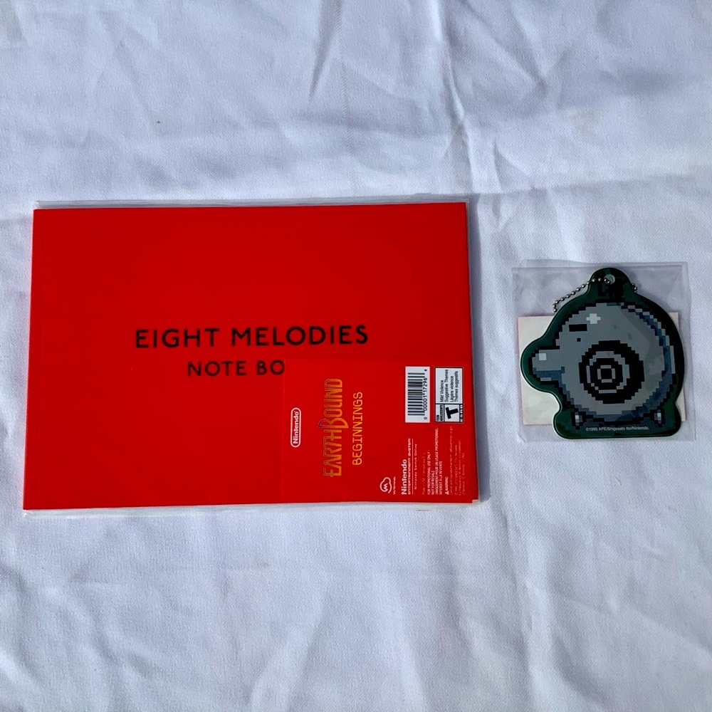 EarthBound Beginnings : Eight Melodies Notebook & Luggage Tag - My Nintendo Rewa